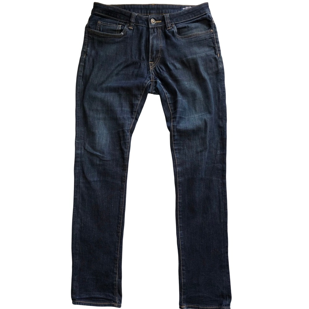 Buffalo DB Six Slim Jeans Men 31x34 Dark Wash David‎ Bitton Straight Six Stretch